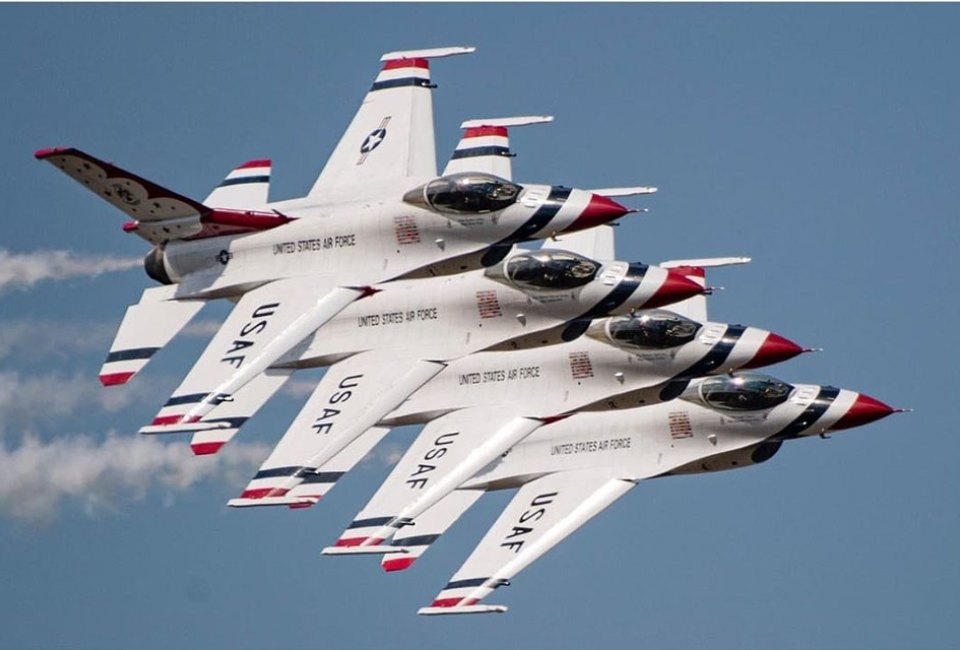 Watch the Air Force Thunderbirds soar over Orlando, along with many other performers, at the Orlando Air & Space Show. Photo courtesy of the event