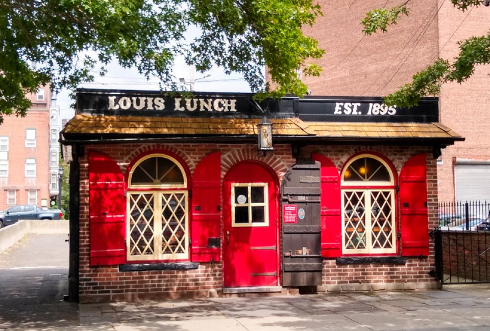 Photo of Louis Lunch restaurant in New Haven-Visiting Connecticut with Kids