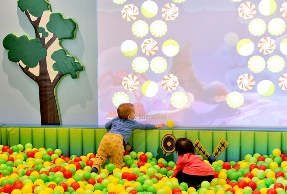 This interactive video wall is fun for little and big people, alike.