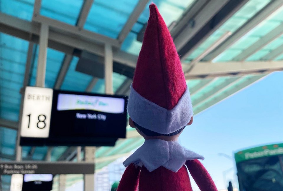 Budget-conscious elves already know...leave the car in Philly and hop on a Peter Pan bus to NYC for a family holiday trip. Photo courtesy of Peter Pan.