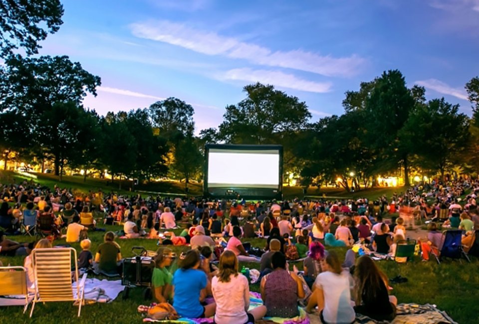 University City District presents free outdoor movies at Clark Park. Photo courtesy of University City District
