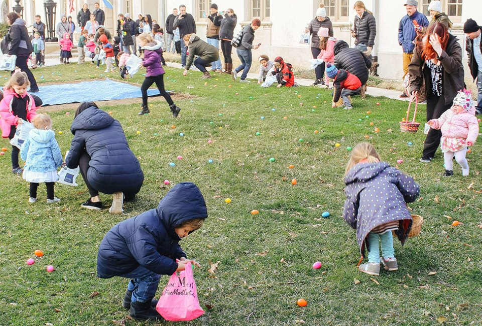 Join an exciting Easter Egg Hunt at the  American Swedish Historical Museum. Photo courtesy of American Swedish Historical Museum