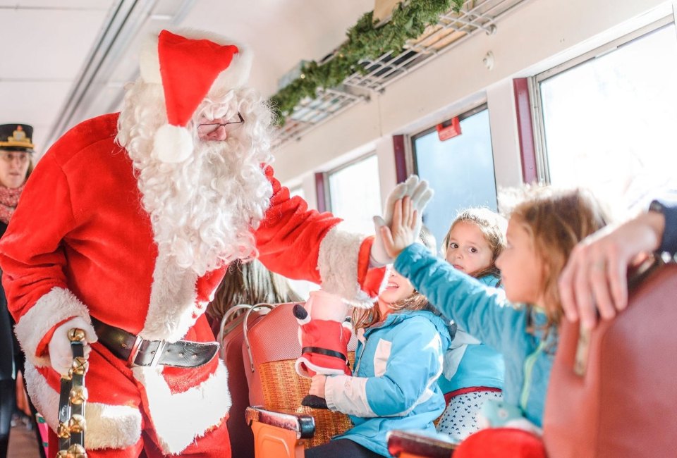 Journey through Chester Creek Valley aboard Santa's Express. Photo courtesy of the  West Chester Railroad