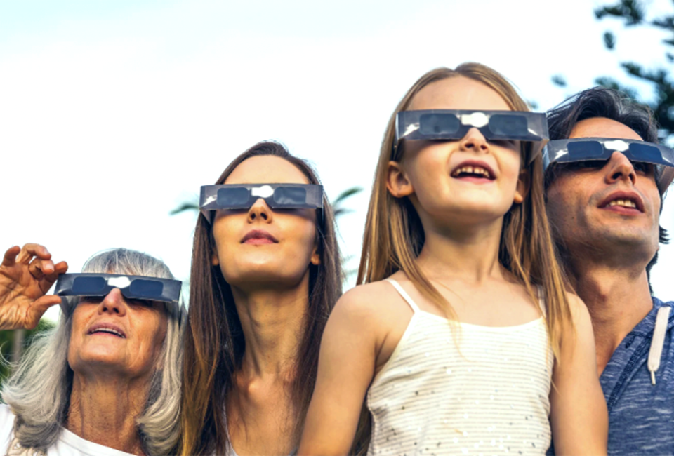 Protect little eyes when viewing the eclipse.  
