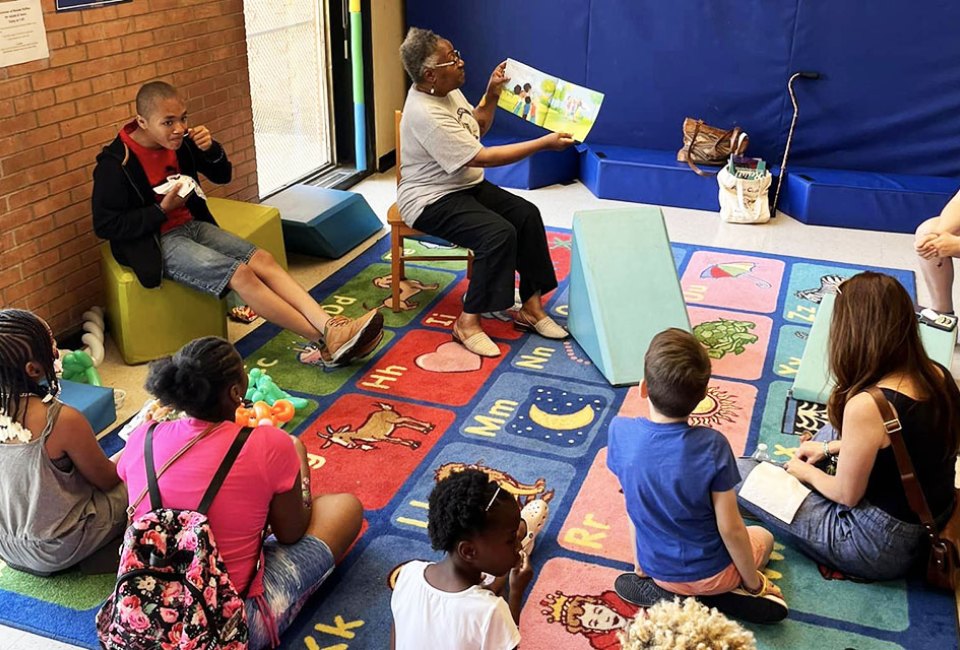 Literacy Enrichment After-School Program fosters an inclusive, informal learning environment for children, teens, families, and caregivers.  Photo courtesy ofThe Free Library of Philadelphia