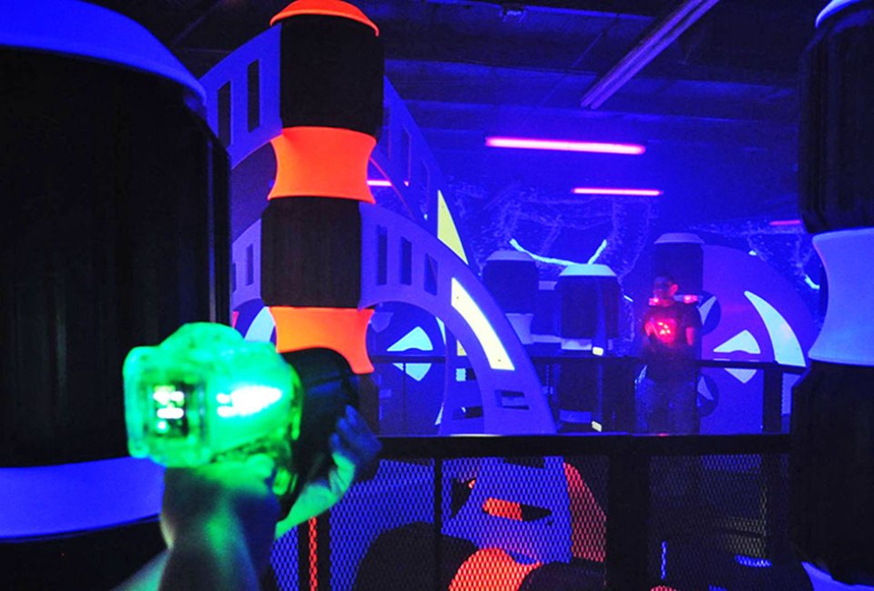 Grand Slam U.S.A. challenges you to a game of laser tag! Photo courtesy of the  center