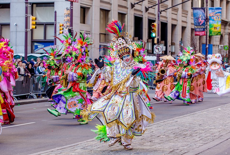 Ring in 2024 by attending the annual Mummers Parade on January 1! Photo by J. Fusco for VISIT PHILADELPHIA®