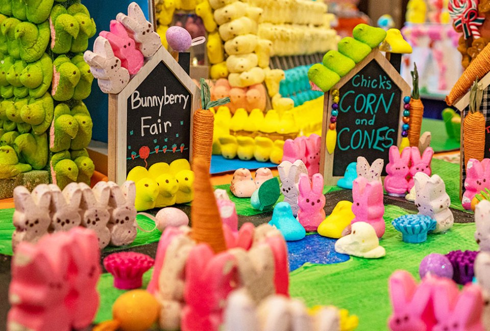 St. Patrick's Day Parades and More Best Things to Do in Philly March 2025 with Kids Peddler’s Village has lots of Peeps, doing all sorts of things, on display in March! Photo courtesy of Peddler's Village