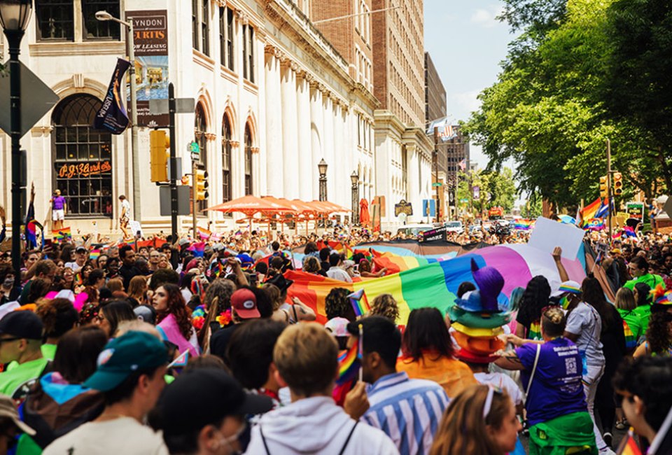 Philadelphia's Pride March and Festival. Photo by S. Ramones for Visit Philadelphia