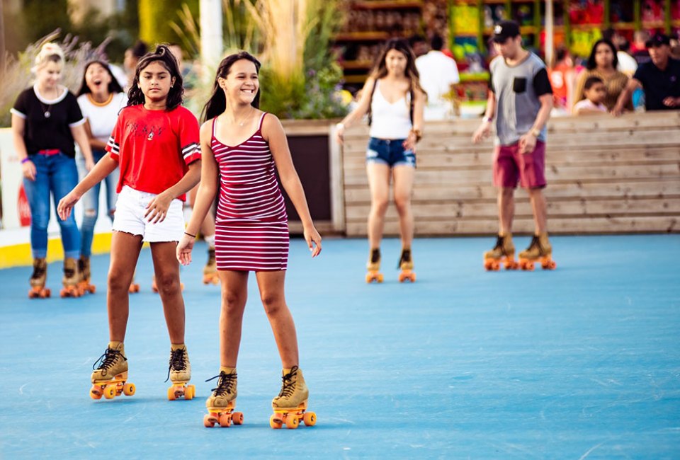 Grab your friends and family and coast along the largest roller rink in Philly, the Independence Blue Cross RiverRink  