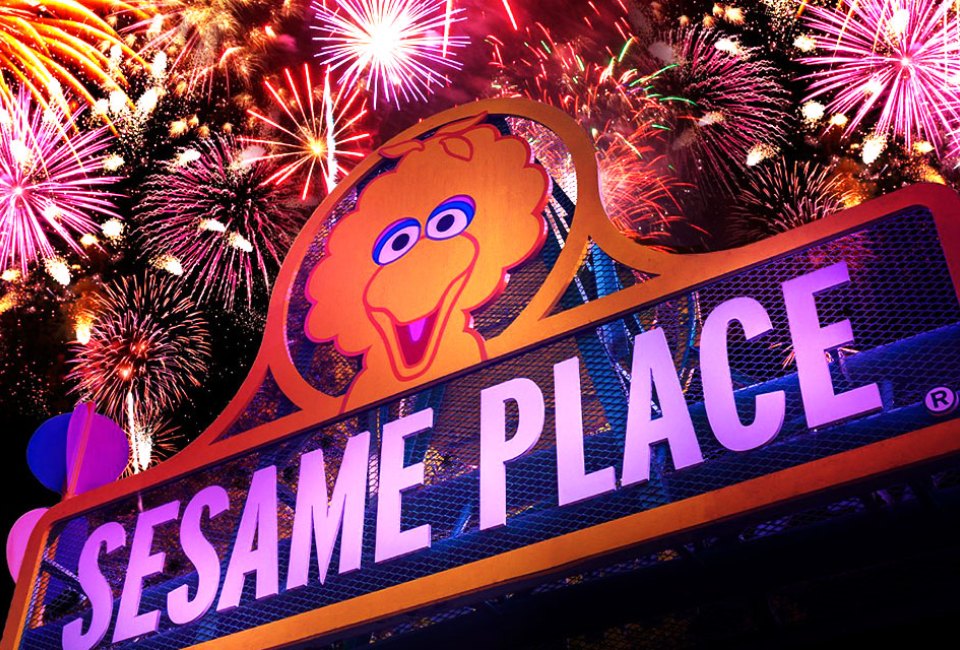 Sesame Place will celebrate Independence Day this weekend with the park's annual Fourth of July Fireworks event. Photo courtesy Sesame Place