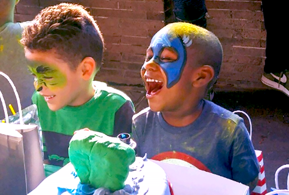 Smith Playground has both indoor and outdoor birthday party options, including the playhouse porches so that kids have some shelter but aren’t too far from the playground. Photo courtesy of Smith Memorial Playground