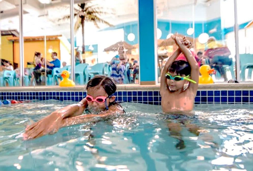 Goldfish Swim School has swim classes for kids up to age 12. Photo courtesy of the school