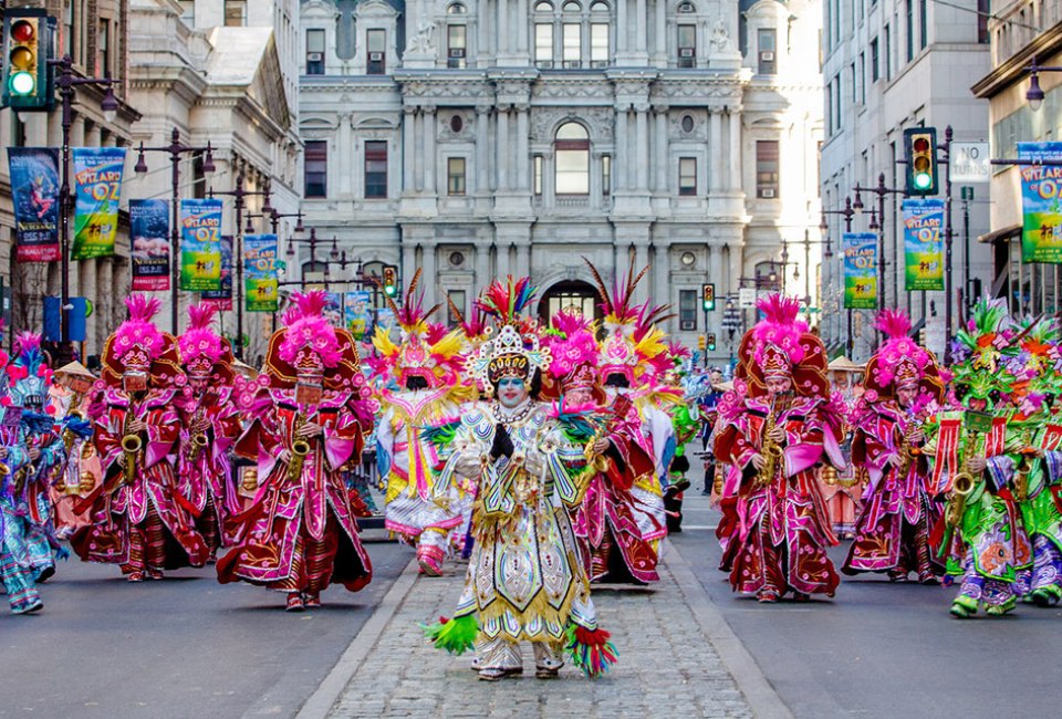 Ring in 2023 by attending the annual Mummers Parade on January 1! Photo courtesy of the event