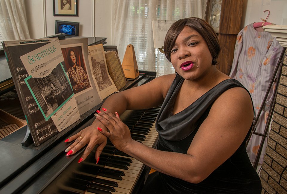black woman musician at piano Marian Anderson Residence and Museum Black-Owned Restaurants, Retailers, and Landmarks to Discover in Philly