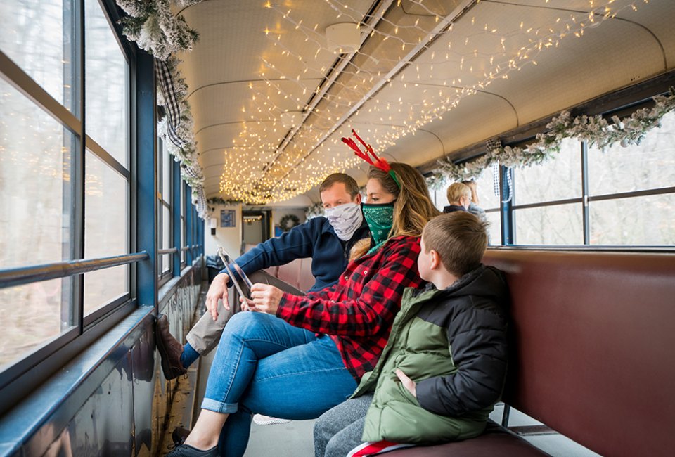 Take a winter day trip from Atlanta on the Blue Ridge Scenic Railway. Photo courtesy of the railway