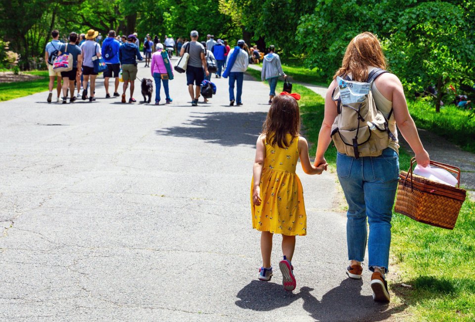 Hit the road (or the trail) with the best spring staycations and day trips from Boston. Photo by Lauren Miller courtesy of the Arnold Arboretum