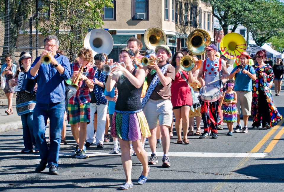 Make your own kind of music at SomerStreets: Strike up the Band! Photo by Tom Hazeltine