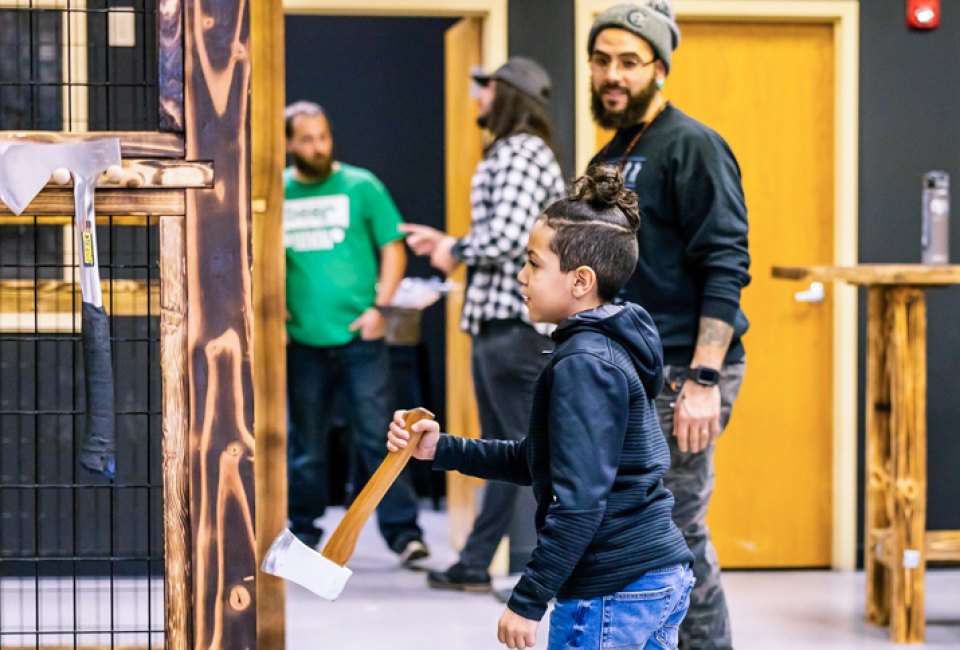 Extreme Sports for Kids Near DC: Bad Axe Throwing
