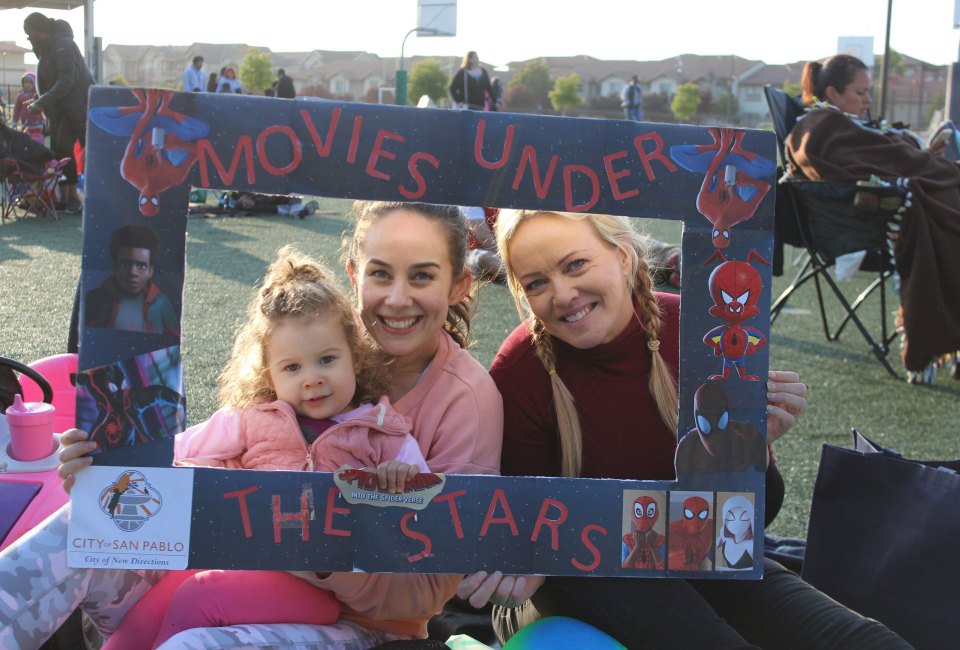 Catch family-friendly movies beneath the summer stars. Photo courtesy of city of San Pablo