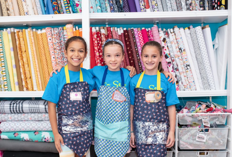 Budding fashion designers can sew their own creations at Creative Youth Summer Camp. Photo courtesy of the camp