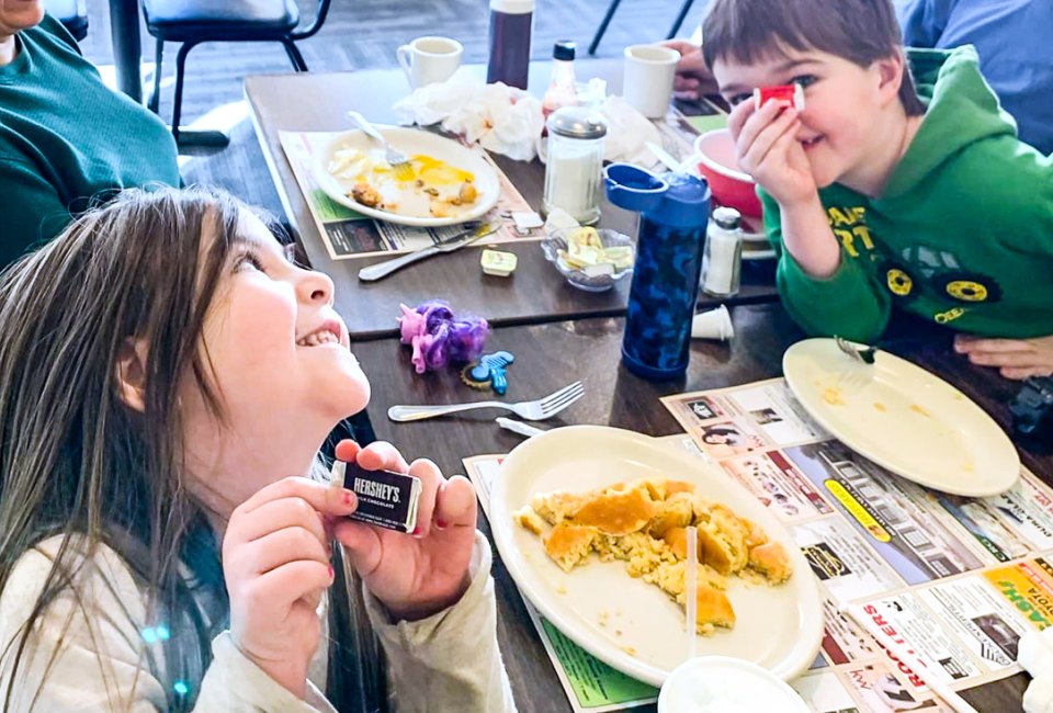 Find a sweet treat for the whole family at the best places for breakfast in Connecticut with kids! Photo courtesy of Hotcakes