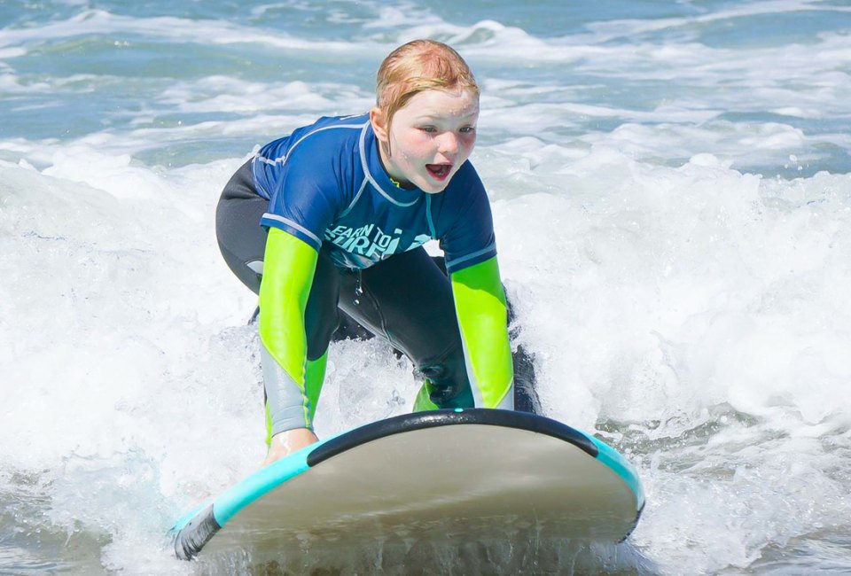 Surfing camp will be swell. Photo courtesy of Learn to Surf LA