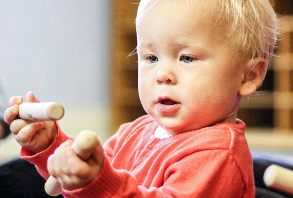 Baby music classes are a great way to bond and learn. Photo courtesy of Musik Garden