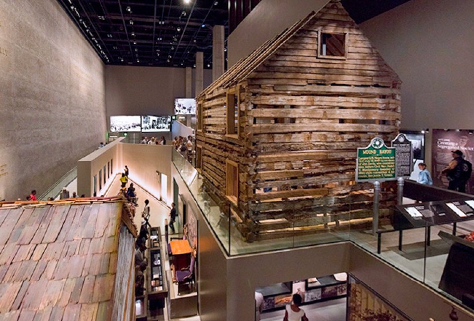 Point of Pines slave cabin at the National Museum of African American History and Culture