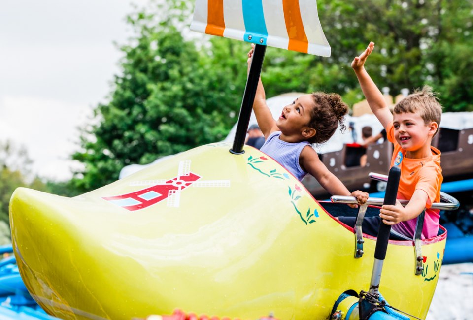 Take flight at Story Land in New Hampshire, one of the top New England theme parks for kids and families! Photo courtesy of the park.