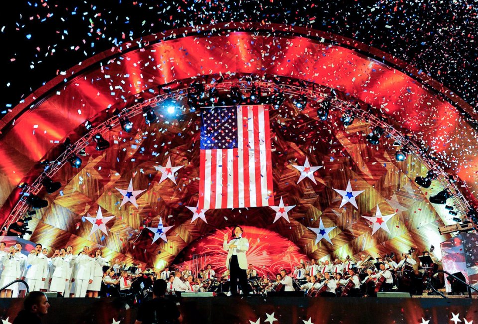 The Boston Pops spectacular ends with the best 4th of July fireworks in Boston! Photo courtesy of the Boston Pops