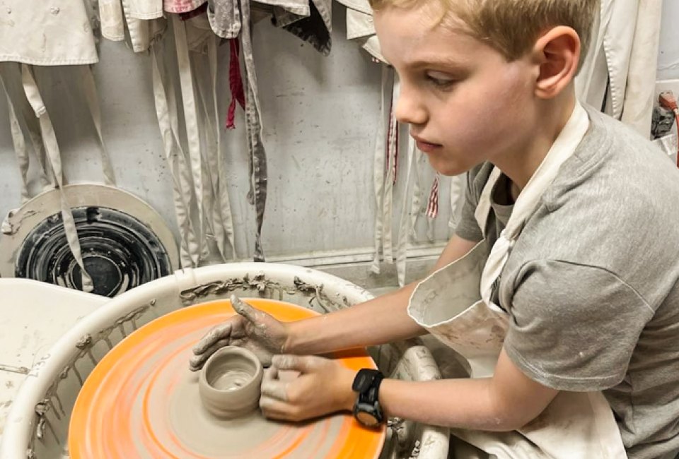 Greater Boston's art camps offer classes in pottery, painting, and more! Photo courtesy of The Clay Room in Brookline