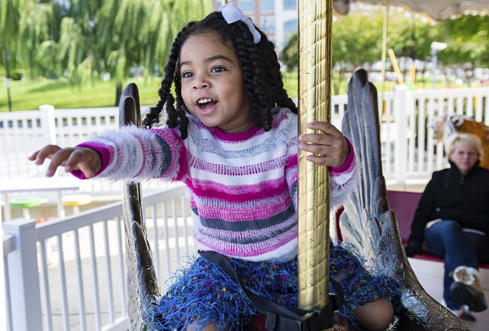 National Harbor has plenty of things for kids to do, including an Americana-themed carousel. Photo courtesy of the Capital Wheel