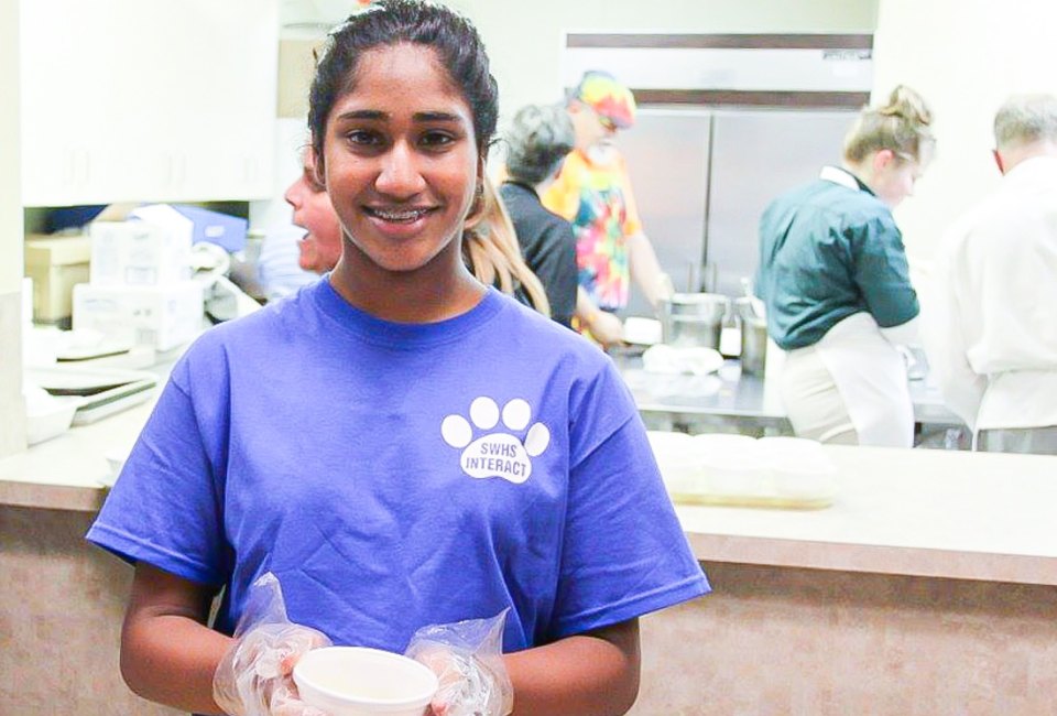 Volunteering in the community can help Connecticut families make the holidays special. Soup kitchen photo courtesy of the Cornerstone Foundation