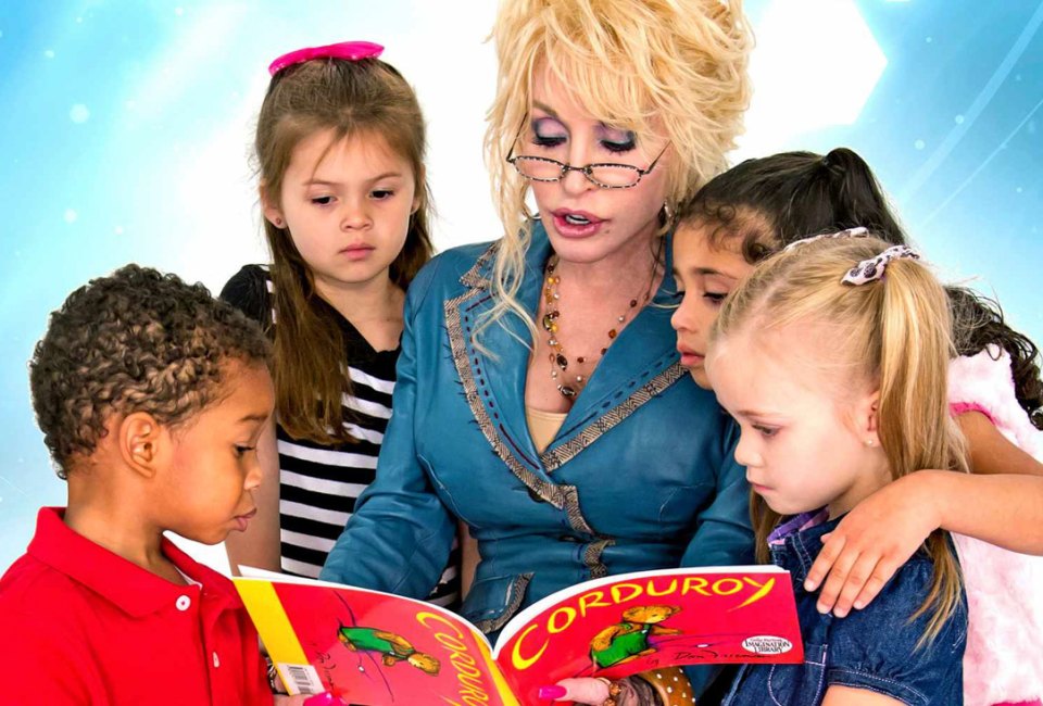 Dolly Parton’s Imagination Library program mails one free, high-quality book per month to children ages 0-5! Photo courtesy of the Dollywood Foundation