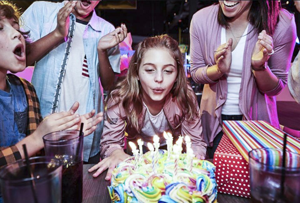 Birthday party places near Houston include arcades, escape rooms, climbing gyms, and more. Photo courtesy of The Main Event