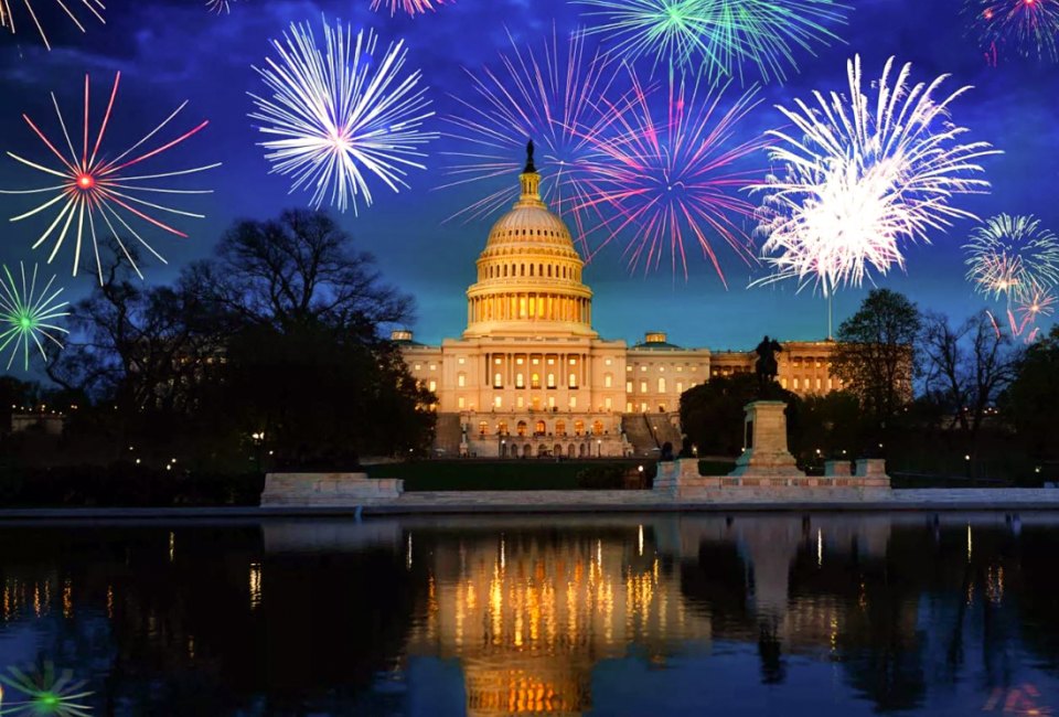 DC is one of the most beautiful places to see 4th of July fireworks. Photo courtesy of the National Parks Service 