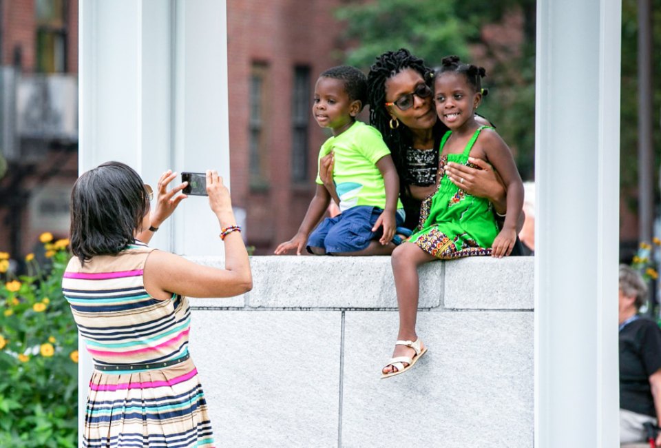 Make time for family fun with the best things to do on Mother's Day in Boston! Photo courtesy of the Rose Kennedy Greenway Facebook page