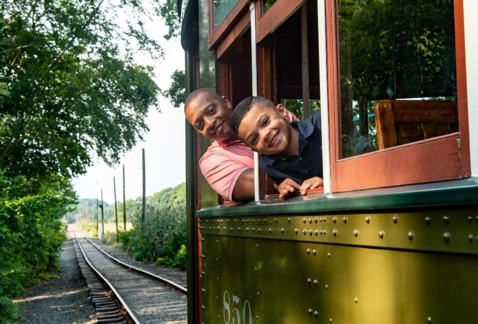 Get on board for a Father's Day Weekend full of fun things to do in Connecticut! Father's Day Weekend Trolley Rides, photo courtesy of the Shoreline Trolley Museum.