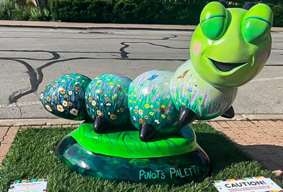 Pinots Palette Painted Sculptures Downtown Naperville