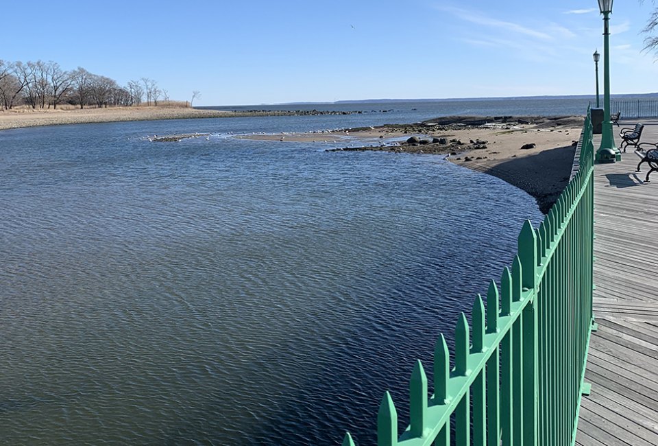 Playland Boardwalk Rye Westchester winter walks