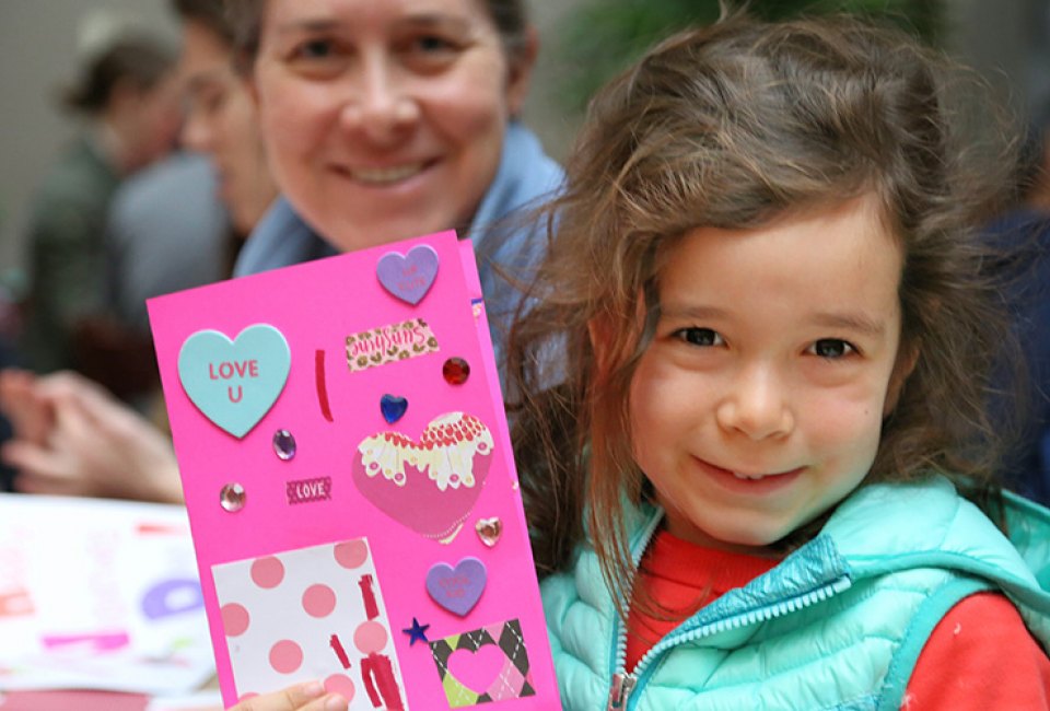 Make your own seasonal card at the National Postal Museum's Holiday Card Workshop. Photo courtesy of the museum