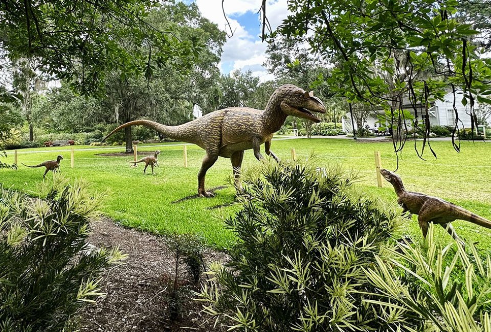 20 Best Things to Do in Orlando July 2023 with Kids Explore a Jurassic jungle at Leu Gardens until the end of the month, featuring more than 20 life-size dinosaurs. Photo courtesy of the gardens