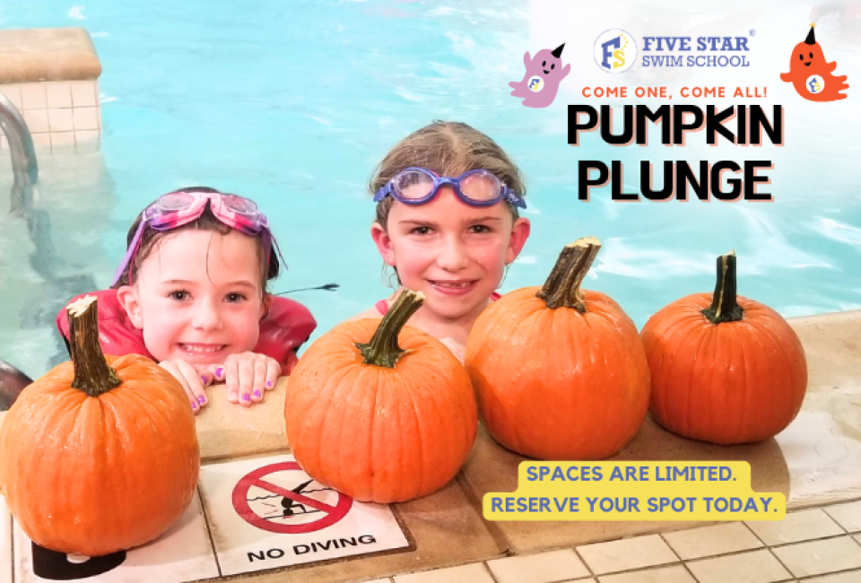 Pumpkin Plunge Halloween Party at Five Star Swim School Deptford Mommy Poppins Things To