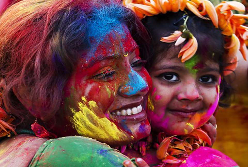 Celebrate the colorful Holi Fesitval and Earth Day at the Queens Musuem. Photo courtesy of the museum