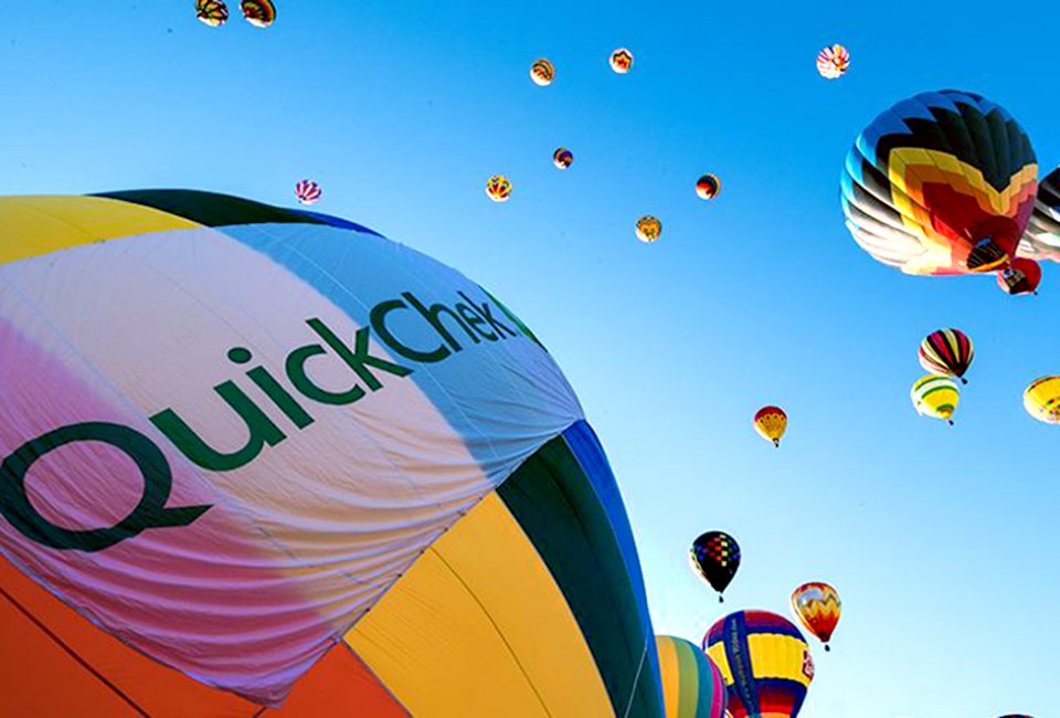See the sky fill with color at the QuickChek Balloon Festival. Photo courtesy of the festival
