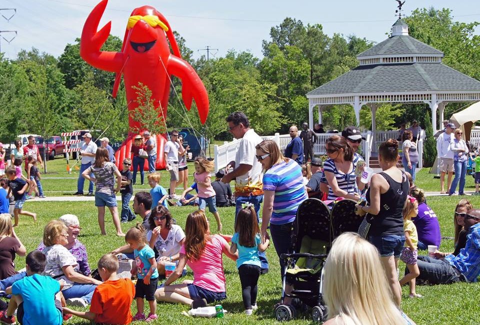 Enjoy a full day of crawfish and family-friendly fun at the historic Downtown Railroad Depot in Tomball./Photo courtesy of Tomball Texan for Fun. 