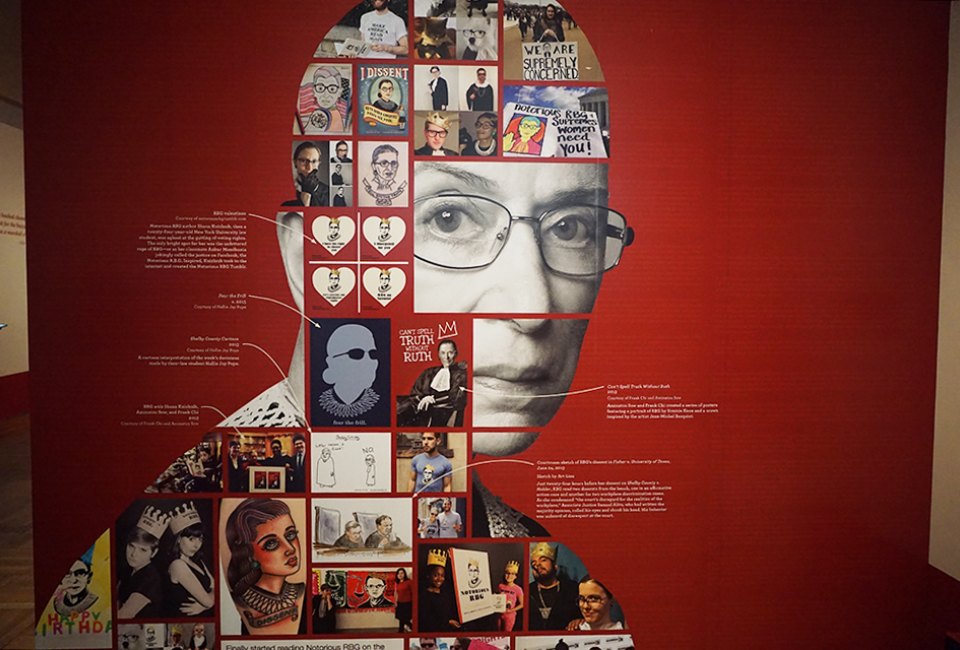 The New-York Historical Society honors the late Ruth Bader Ginsburg with an overarching exhibition profiling her life and career.