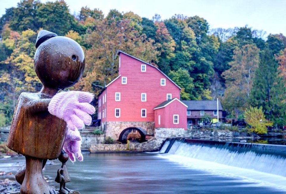 The bucolic setting of the Red Mill Museum looks great no matter the season. Photo by Anthony Cuffari via Flickr.