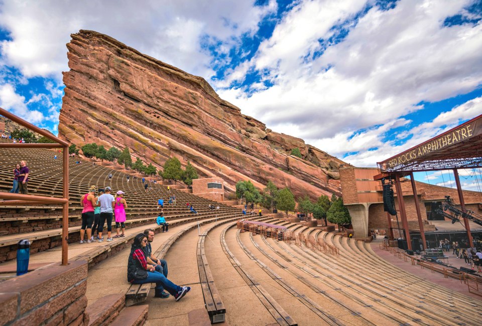 Hike around Red Rocks outdoor theater in Denver or catch a show! Photo by J Dimas/CC BY 2.0